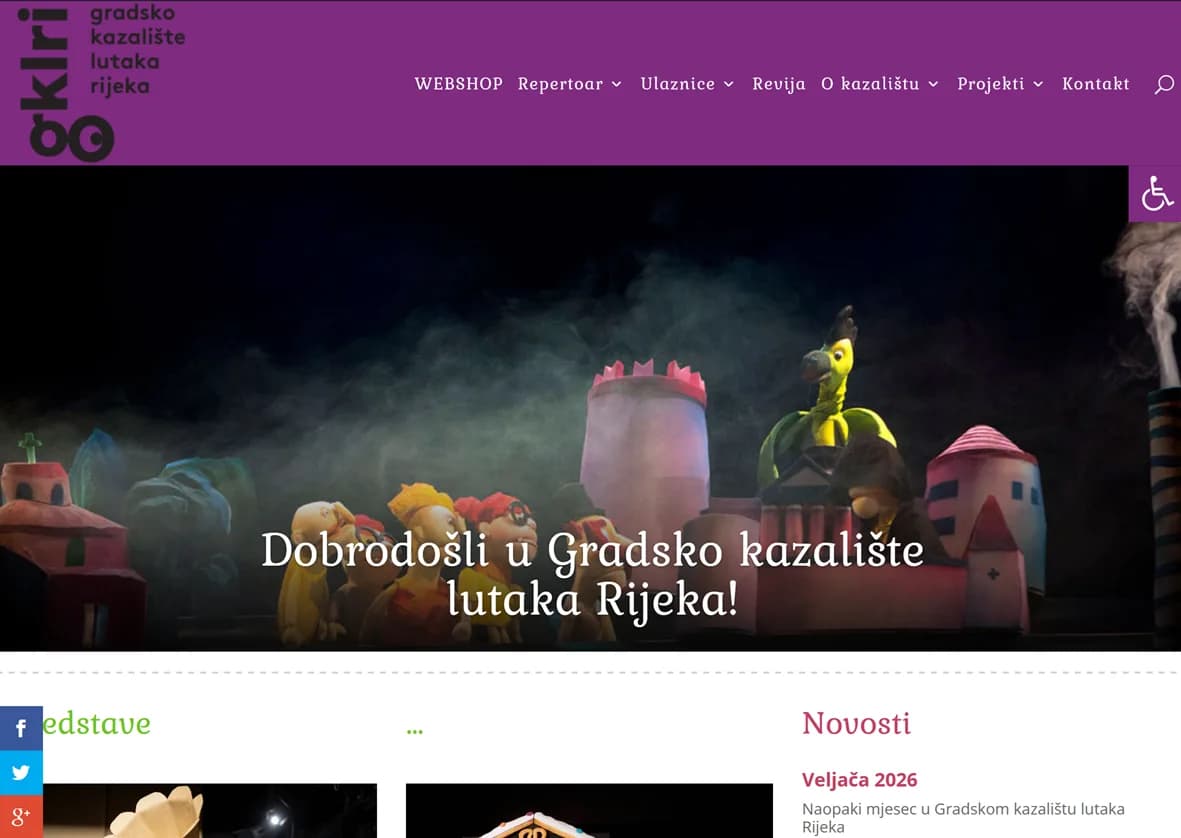 Creative theatrical playful design and visual atmosphere
